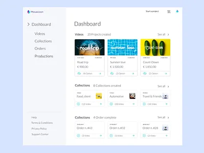 Dashboard component dashboard design desktop e commerce interface light minimal ui ux video white