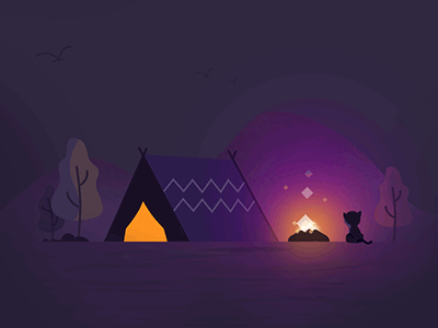 Bonfire GIF by SanDao on Dribbble