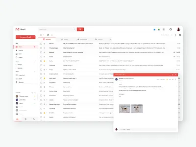 Gmail Redesign challenge clean email gmail google inbox mail send message web white