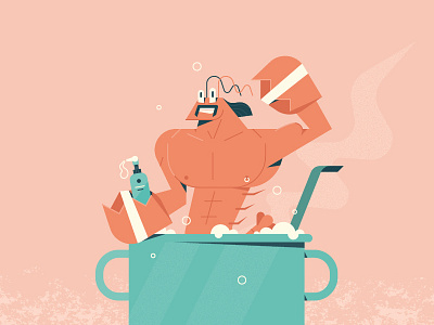 Mermay - lobster dude artwork character cute design graphic handmade illustration illustrator letter lettering minimal photography