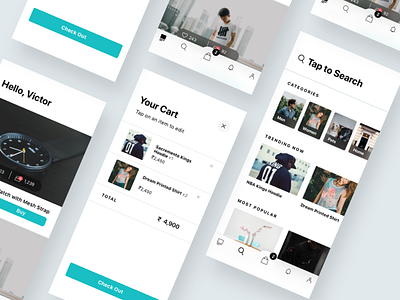 Stash App app minimal mobile shopping ui ui design uiux