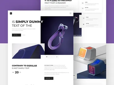 Product Website - Landing Page clean colors design landing minimal one page ui ux web