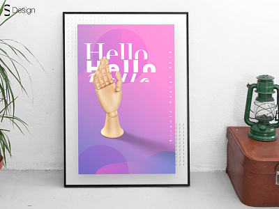 Poster "Hello" — Sirenix Design 2018 design xd