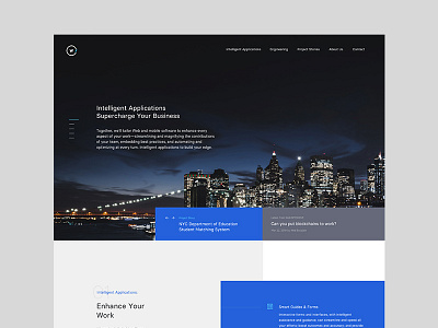 Dev Team Homepage b2b corporate dark dev header homepage landing page layout webflow
