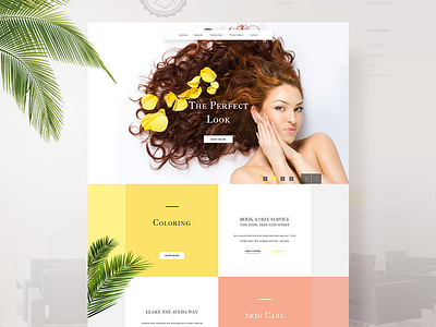 Landing page - Hairdresser design hairdresser hairsalon landing page minimal ui ux website