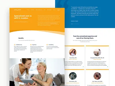 Pentec Health - Service Page biotech design desktop healthcare interface ui web website