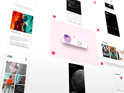 InVision Studio Jams animation depth of field invision studio loop such gif ui ux