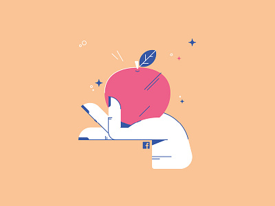 An apple a day... apple calendar detox diet facebook food hand health healthy shopping