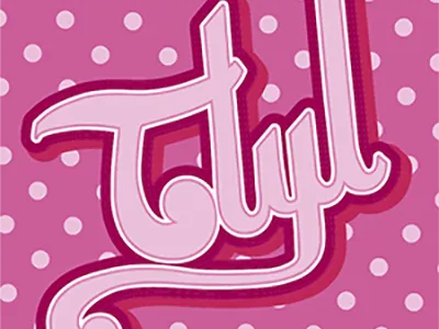 TTYL lettering