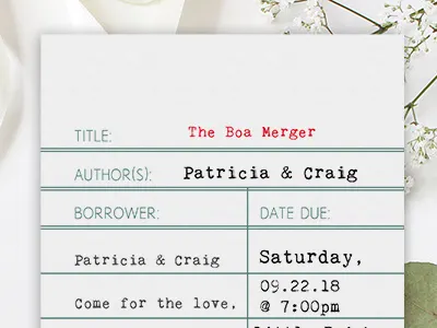 Library Card style invitation invitation invites library card wedding invitation wedding invites