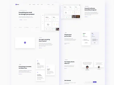 Saasy - SaaS Landing Page Template agency clean dashboard for sale landing minimal page pricing product responsive saas template