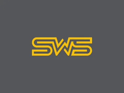 SWS hurricane logo monogram severe weather sws weather yellow