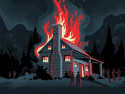 Hatfield & McCoy fire hatfield house mccoy poster theatre theatre poster