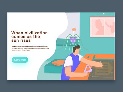 Webpage illustrations - students of dayu app dayu gif ios iphone music photoshop principle sketch ui