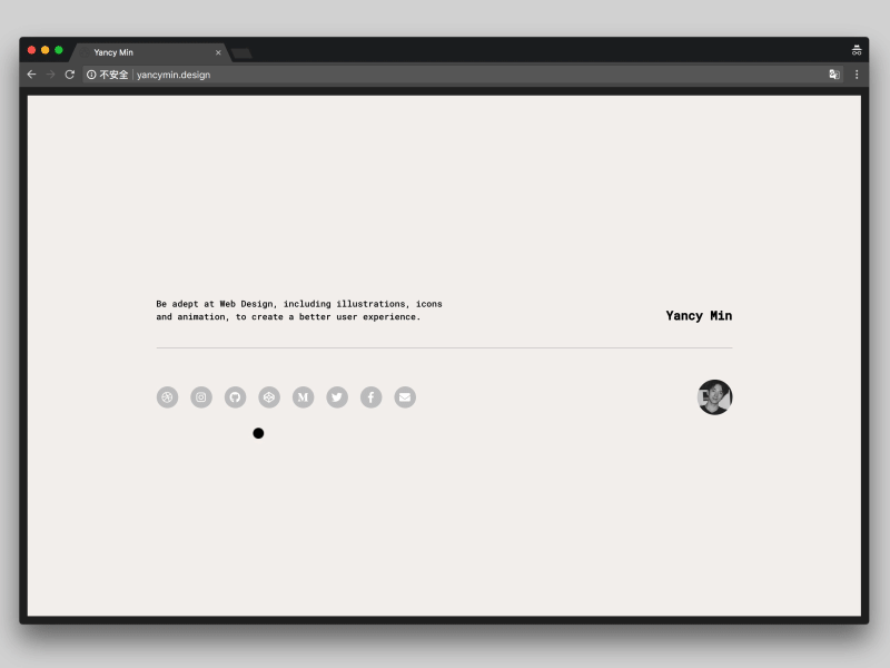 The New Portfolio Site - animation black clean css html icon layout personal portfolio web