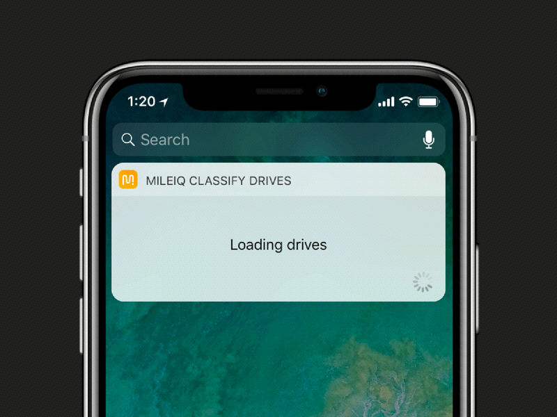 Mileiq iOS Widget bulk action ios widget mileage mileage tracking mileiq tracking widget