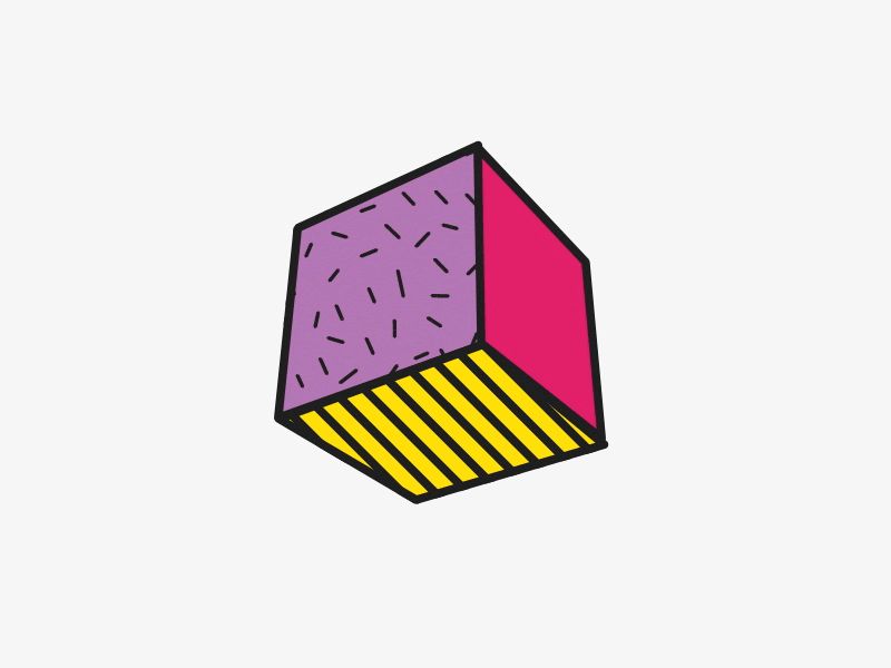 Cub Loop 2d after effects animation character flat illustration loop motion shapes