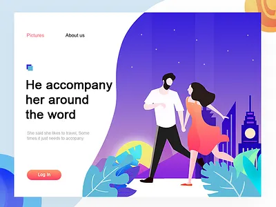 Webpage illustrations - students of dayu app dayu gif ios iphone music photoshop principle sketch ui