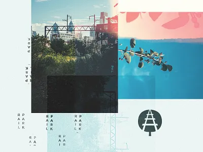 Sold Out Art Show Posters art show branding collage hiking identity philadelphia rails to trails the rail park