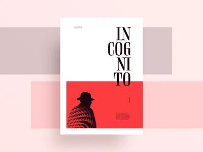 Double Exposure 01 - Incognito black double exposure gdpr poster print privacy red serif type visual