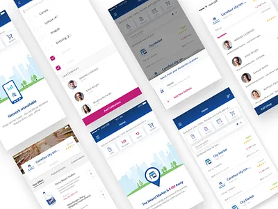 Grocery Mobile App Design UI/UX flat food grocery iphonex order tracker uiux