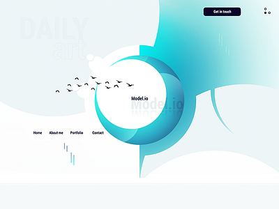 Model Io Portfolio advertising app application mobile app mobile device ui ui design ux web design website