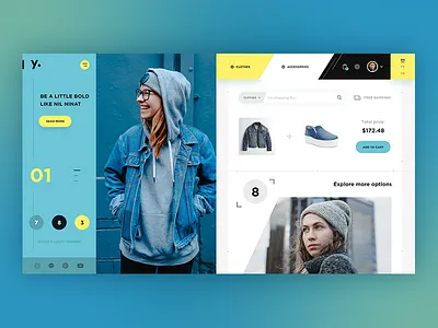 Magazine style online store magazine store ui ux