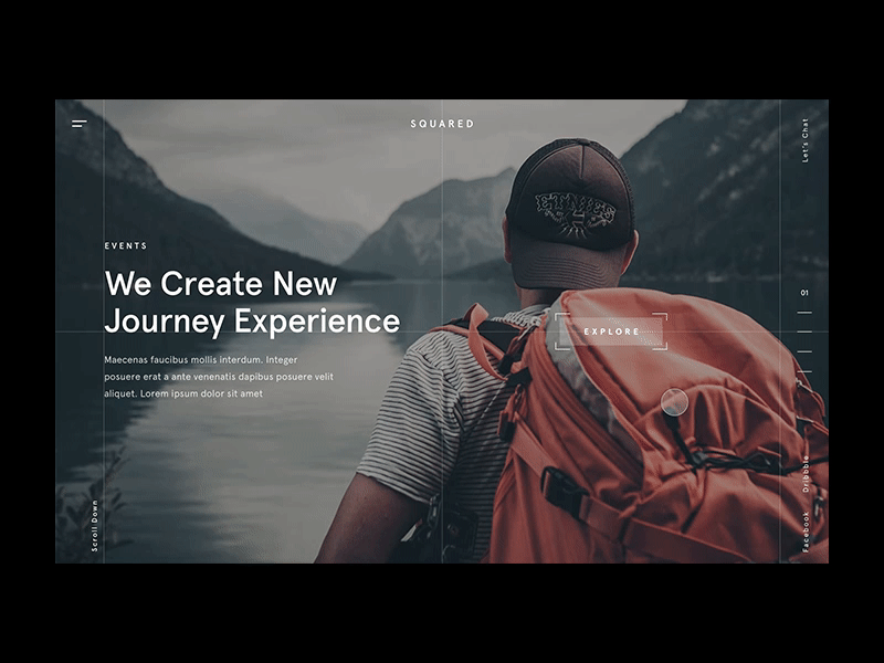 Cover Slider Agency agency animation carousel clean design interaction mask minimal portfolio principle transition web