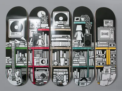 Girl x Sub Pop girl music records series skateboard skateboards sub pop