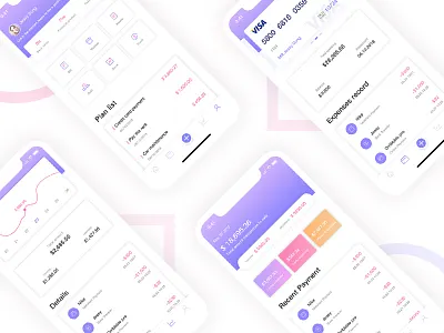 Financial App android app clean color financial interface ios iphonex ue ui