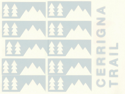 Cerrigna Trail identity marks mountain nature race run running symbols trail tree trees