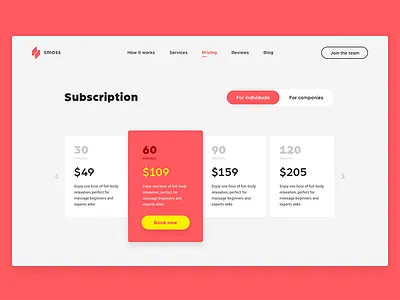 Subscription design subscription ui ux web
