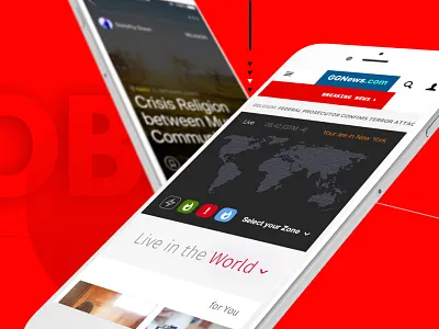 Global Géo News branding uiuxperience video