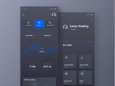travel app app blue dark interface map travel ui ux