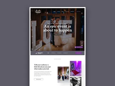 Farnham Sound & Light branding design event flat logo party type vector web design wedding