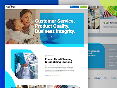 Geo-Med VA Medical & Surgical Supplier Website america medical military veteran website design