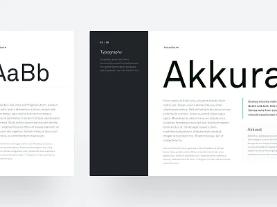 Personal Branding - Typography akkurat branding circular minimal process specimens style guide typography ui ux