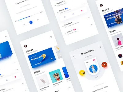 Music player x2 album music play player list playlist