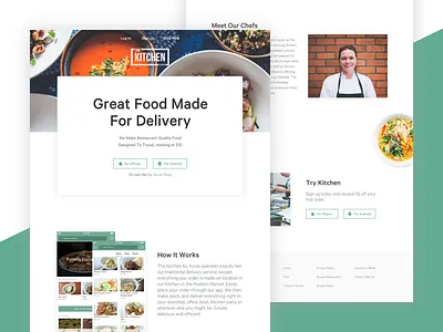 My Accio – Kitchen Delivery app clean delivery food green kitchen minimal photography product site vancouver victoria website