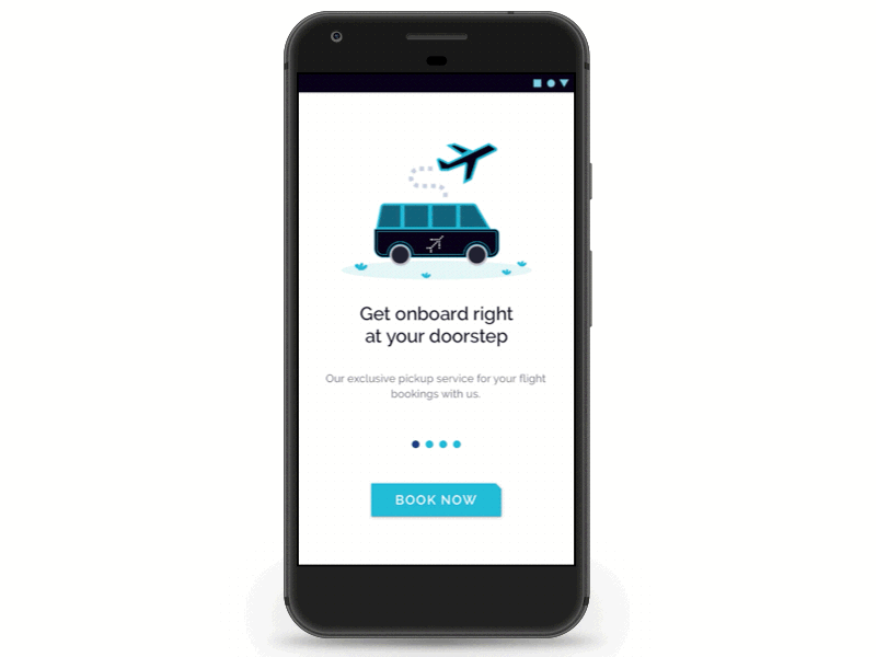 User Onboarding android design flight illustration material travel