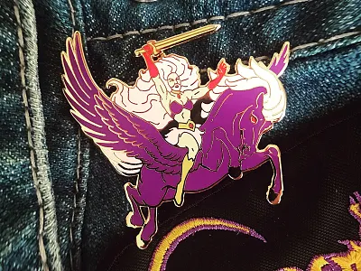 Hellvetika "Pegasus" Enamel Pin beard drag queen heavy metal hellvetika metal pegasus she ra