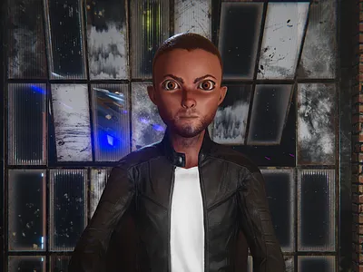 Jamey, near final animation cg film noir unity3d