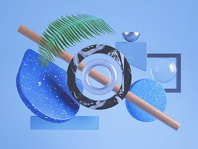 Geometric Visuals 3d abstract branding c4d cinema 4d lighting octane pastel studio texture