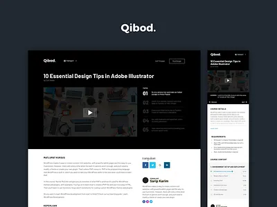 Qibod.com - Course course learning lesson video