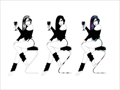 WIP: Neon Friday 80s neon retro vector wip