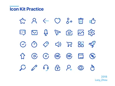 blue Icon Kit blue icon kit