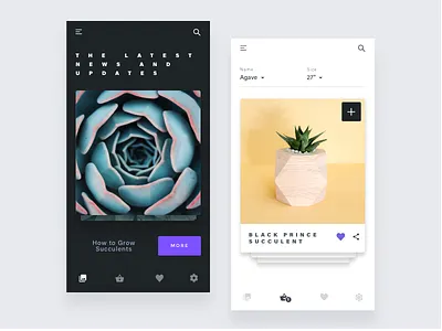 Garden project app clean design ios minimal minimalist simple sketch uiux