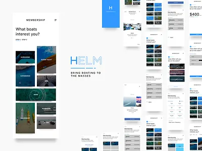 Uplabs challenge X InVision Studio app boat design design challenge invision invision studio ios mobile studio ui uplabs ux