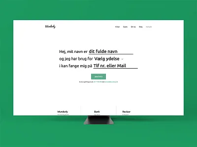#082 – Form agency contact creative dailyui form ui ux