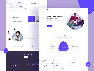 Agency Landing Page agency clean creative homepage landing page layout minimal trendy ui ux web website